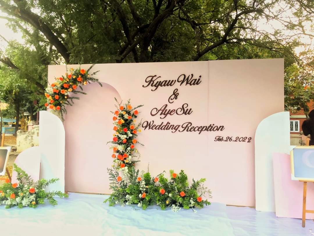 Backdrop alu tone hồng nhẹ nhàng, tinh tế