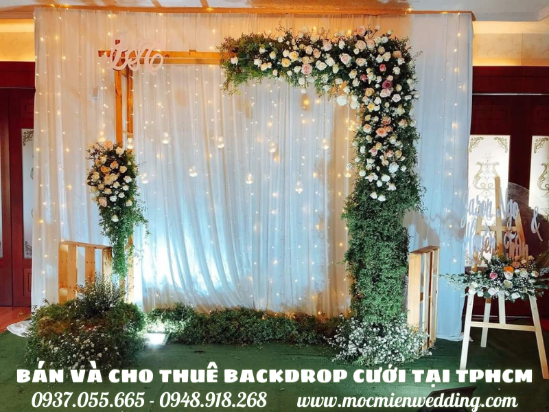 Cho thuê backdrop đám cưới đẹp