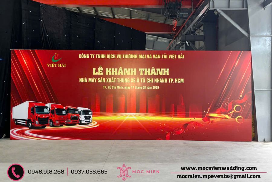Backdrop check - in cho sự kiện