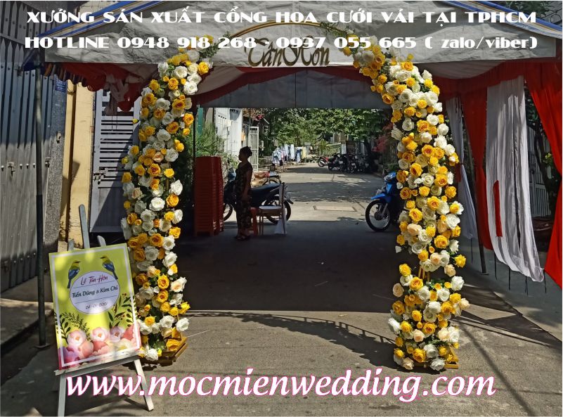 Bán và cho thuê cổng hoa cưới giá rẻ tại TPHCM