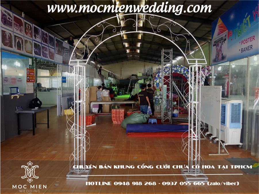 Địa điểm chuyên bán khung cổng hoa cưới tại tphcm
