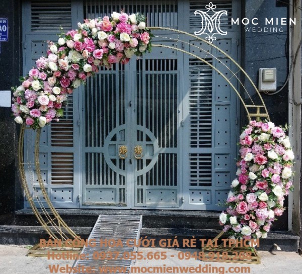 Địa chỉ sản xuất cổng hoa cưới đẹp tại TPHCM