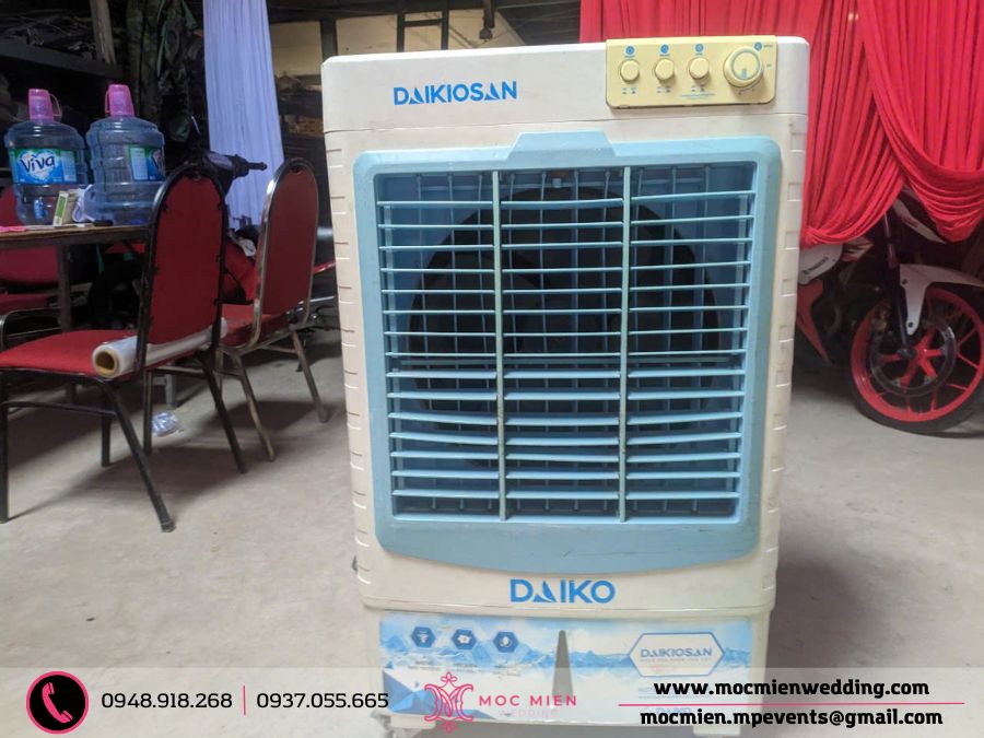 Máy làm mát công suất 200W đảm bảo cho sự kiện luôn mát mẻ