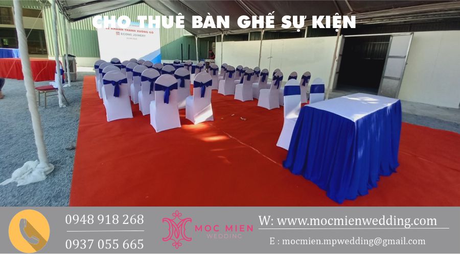 Cho thuê bàn ghế sự kiện giá rẻ tại quận 9