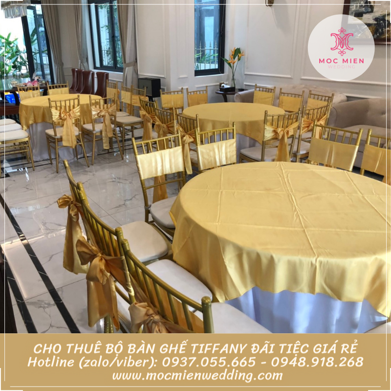Địa điểm cho thuê bàn ghế Tiffany sang trọng tại Tp. Hồ Chí Minh 