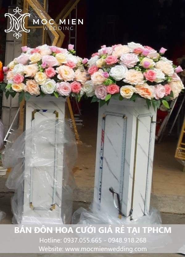 Bán đôn hoa cưới giá rẻ tại TPHCM