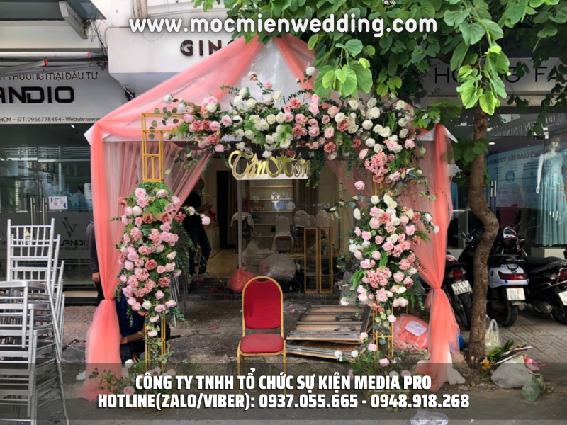 Cho thuê khung rạp cưới nhỏ tại Tân Bình