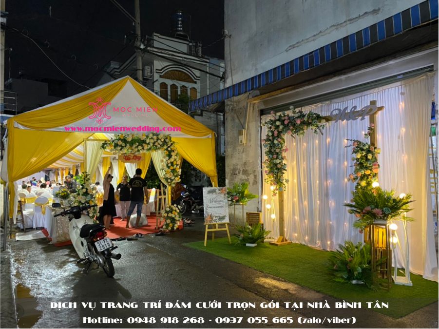 Dịch vụ trang trí cưới hỏi trọn gói tại nhà Bình Tân 