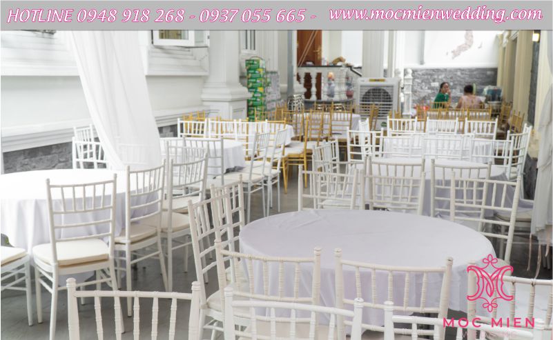 Cho thuê bàn ghế cao cấp cho tiệc cưới tổ chức tại nhà TPHCM