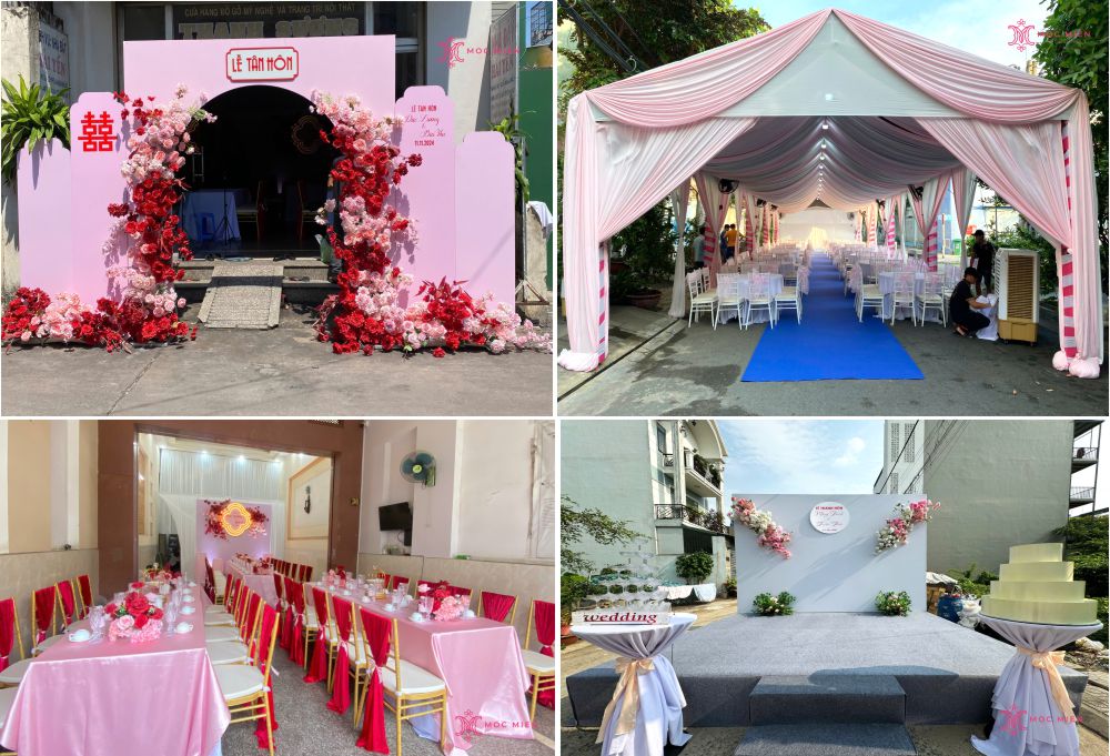 Dịch vụ trang trí cưới hỏi trọn gói tại nhà TPHCM - Mộc Miên wedding 
