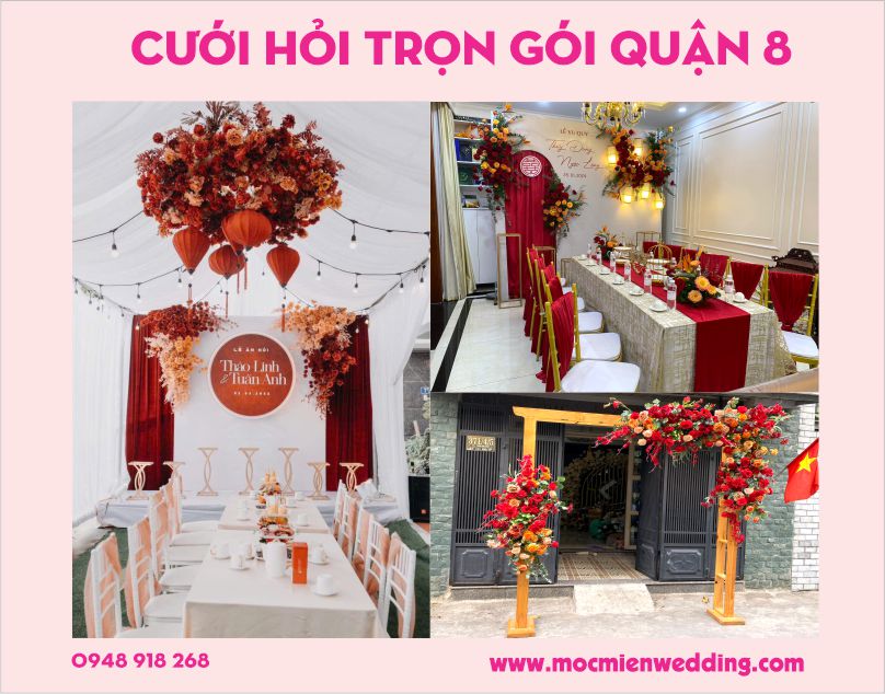 Dịch vụ trang trí tiệc cưới tại nhà quận 8