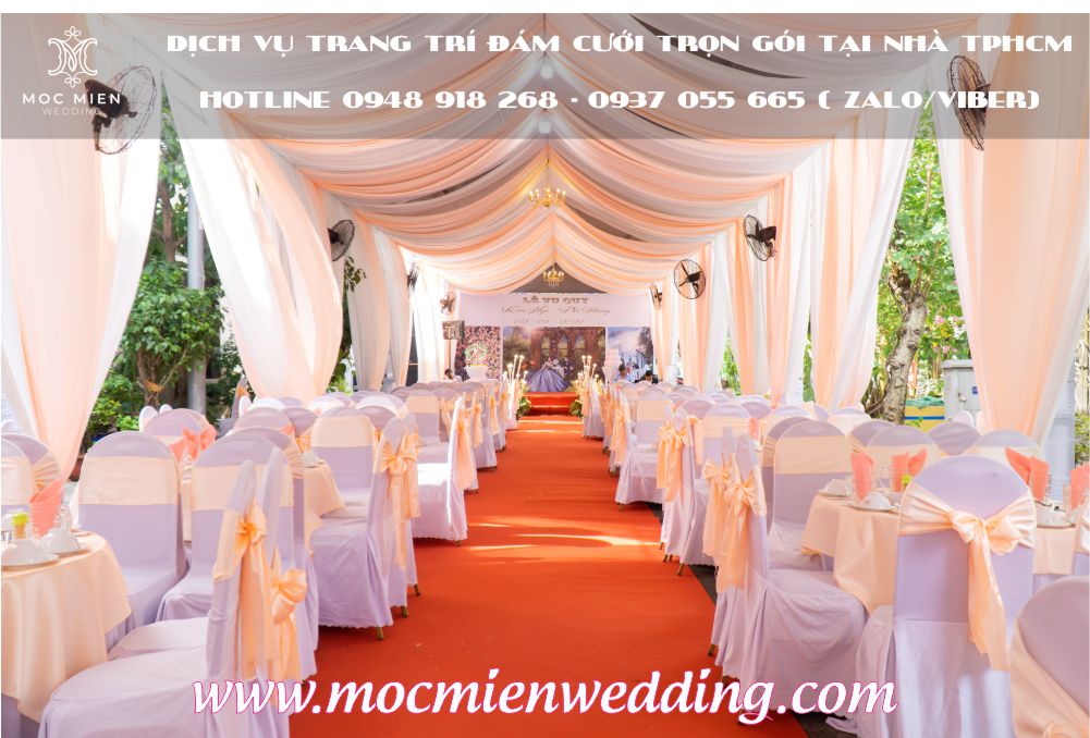 Cho thuê rạp cưới đẹp cho đám cưới trọn gói tại TPHCM