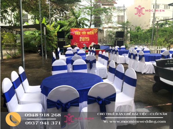 Cho thuê bàn ghế đãi tiệc số lượng lớn tại Quận 2