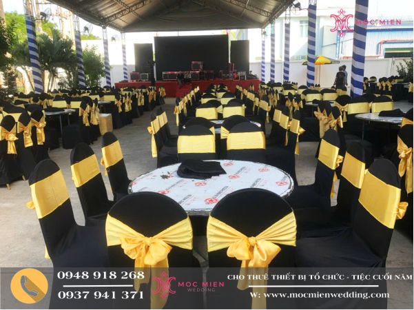 Thanh lý số lượng lớn ghế nệm lưng dựa tổ chức tiệc, sự kiện