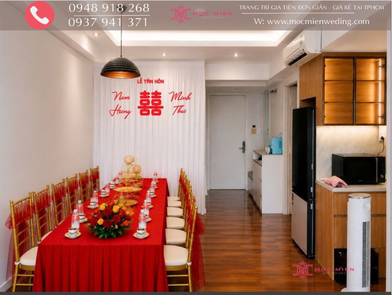 BẢNG GIÁ TRANG TRÍ GIA TIÊN ĐƠN GIẢN GIÁ RẺ TẠI TPHCM