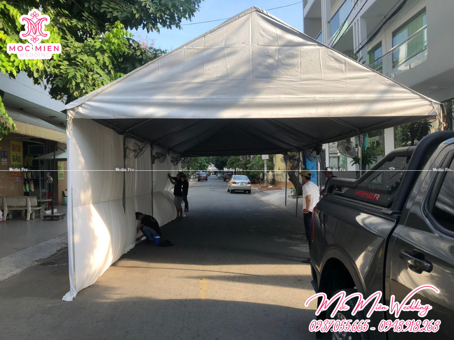 Cho thuê rạp che đơn giản tại Tân Bình