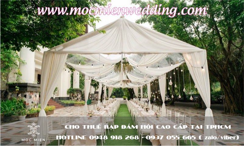 cho-thue-rap-dam-hoi-cao-cap-tai-tphcm-7 Rạp cưới cao cấp mái che bạt nhựa trong
