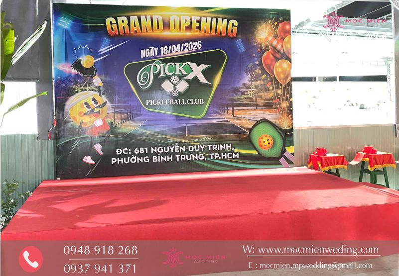 Cung cấp thiết bị cho lễ khai trương Pickerball Club tại quận 2